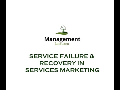 Service Failure and recovery in Services Marketing