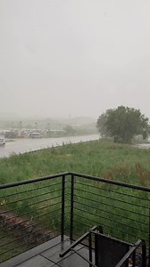 Stuck here painting today ….My 30s Deco rain gutter getting put to the test with this 4th o July Storm.My fish in the pond probably thinking their gonna die. … | David Uhl Studios