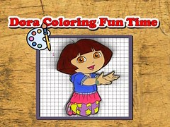 Game Dora Coloring Fun Time online. Play for free