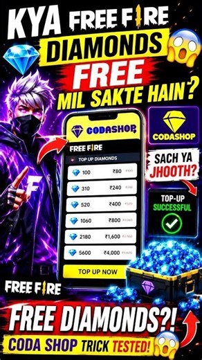 Coda Shop Diamond Trick - Sach Ya Jhooth? 💎 #freefire #shortsfeed
