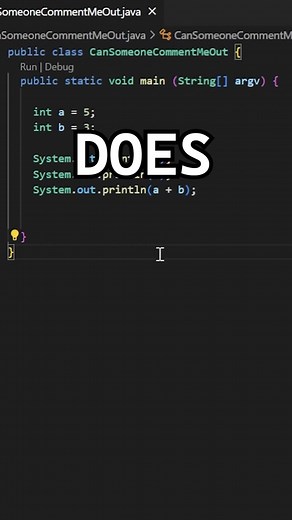 Comment SHORTCUT in VSCode #coding #shorts #java #tips #beginners #beginnerprogramming #codingtips #programming #programminghumor #short #vscode