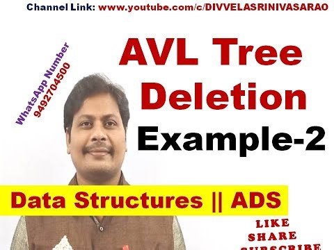 AVL Tree Deletion || AVL Tree Deletion with Example || AVL Tree Deletion Example || AVL Tree || DS