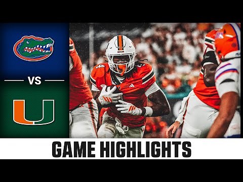 Florida vs. Miami Game Highlights | 2025 ACC Football