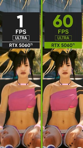 Cyberpunk 2077 vs RTX 5060Ti – 1 FPS vs 60 FPS Performance Test!