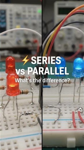 Series vs Parallel Circuits ⚡ The Difference Explained in 60 Seconds! #shorts #arduino #electrical
