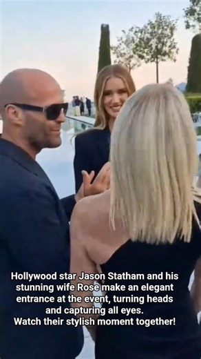 Jason Statham & Rose: Elegant Event Arrival ✨ #jasonstatham