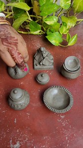 Clay Cooking Utensils #fbreels #fbreelsvideo #claypot #minikitchen #clayart | Mousumi Das