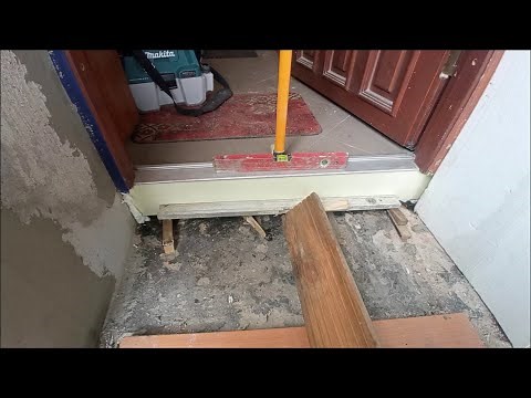 Warm XPS threshold for entrance doors. How to install? What for? Why?