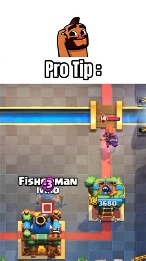 Pro tip to De-activate king tower easily✅|#clashroyale #evovalkyrie