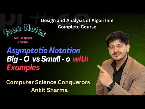 L-2.1 Asymptotic Notation || Big - O Notation vs Small - o Notation || Examples || GATE || UGC NET