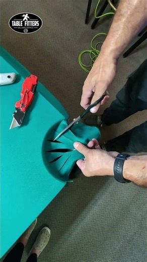 watch me recover this corner pocket on this pool table... it has to be perfect