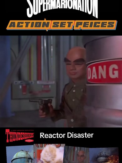 #TheHood causes a Atomic plant to explode in #Thunderbirds episode #TheMightyAtom #Fyp #GerryAnderson #ForYouPage #ForYourPage #Supermarionation