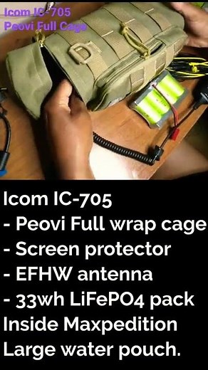 Icom IC-705 Peovi Full Cage QRP GoKit