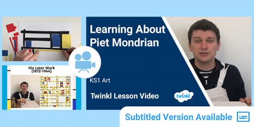 KS1 (Ages 5-7) Art: Mondrian Video Lesson