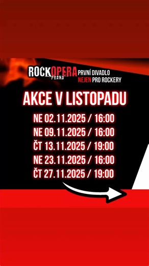 🤘Nabušený program zahajujeme představením Kniha mrtvých. Následuje Lilith: Matka Démonů, Vymítač, Boj o moc a Anna Karenina. Přidáte se?🔗Vstupenky na webu, odkaz na profilu a v komentáři. | RockOpera Praha