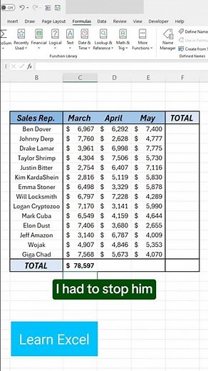 Are you still adding numbers by hand? Excel for beginners #excel #exceltips #exceltutorial