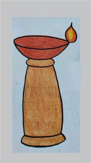 Lamp drawing easy steps #draw_with_ankan #drawing #easyart