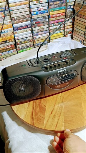 #recorder black Sony CFS-B11AF classical Hi-Fi Cassette dubbing FM stereo#shortsviral #vintage