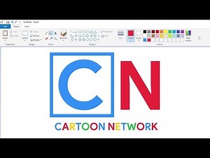 How to draw the Cartoon Network logo in Google style using MS Paint | How to draw on your computer