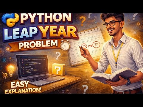 🔥 Leap Year Program in Python | Easy Trick Explained 💡 | Coding Challenge