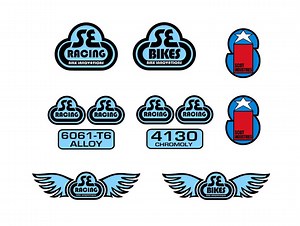 Bmx Sticker Sheet – Compatible With Se Racing and Se Bikes – Vintage Logo Style – 8.5x11 Restoration Sticker Pack for Pk Ripper, Big Flyer - Etsy UK