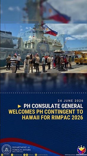 PH Consulate General Welcomes PH Contingent to Hawaii for RIMPAC 2026