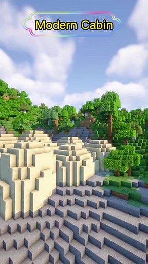 Modern Cabin Building Tutorial - Minecraft
