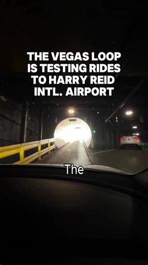 The Vegas Loop is in test mode 🚗💨 Get ready — airport rides are coming soon! 💫 #VegasAttractions #LasVegas | Visit Las Vegas