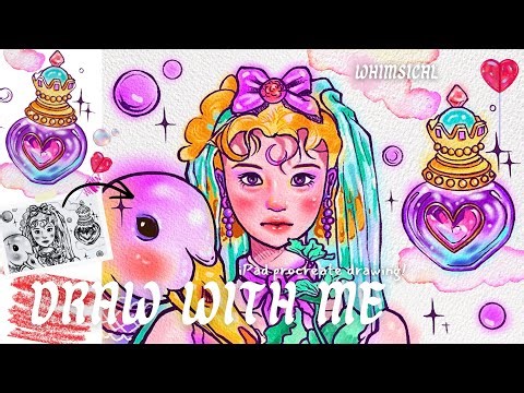 (ASMR) Paint with me, procreate ipad drawing| sketching, painting 🦄🪄
