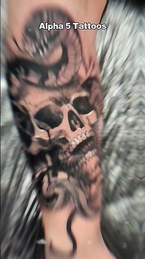 Dark Symbolism Tattoos | Skull, Snake & King Energy Ink | Alpha 5 Tattoos #tattoo