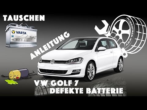 Instruction VW Start Stop replacement defective battery
