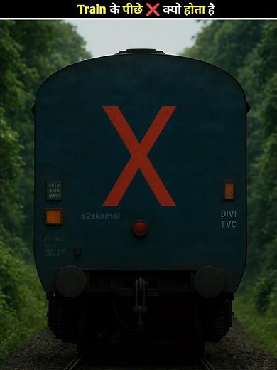 Why does X happen behind the train?
