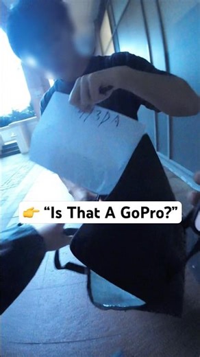 When customers notice the GoPro during delivery 👀 #deliverylife #funny
