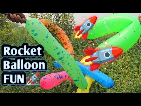 Big Fat Balloon Flying in Air 🚀 Satisfying Balloon Fun | Rocket Balloon Flying Fun | Balloon poping