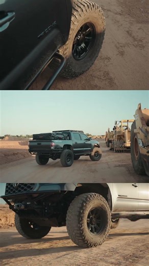 PRO COMP PA206 SNARE Matte Black 17x8 6 Lug Fitment on a Toyota Tacoma