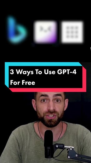 GPT-4 is a powerful tool, but it costs $20 to access it on ChatGPT. These 3 Tools offer free access to GPT-4! Perplexity AI Log in to Perplexity, and turn on the Copilot mode. The copilot uses GPT-4, but it's limited to 5 uses every 4 hours. Merlin AI Install Merlin Chrome Extension, set it to GPT-4, and start using it. It's limited to 5 uses per day, so be very specific with your prompts. Bing Chat Open Bing Chat in Microsoft Edge Browser, and set it in Creative mode, because this mode primaril