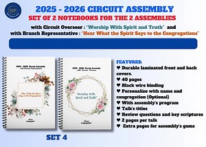 2025-2026 JW Circuit Assembly With Branch Representative and Circuit Overseer ~ Set of 2 Notebooks in 3 Sizes and 6 Designs ~ 4 Languages - Etsy