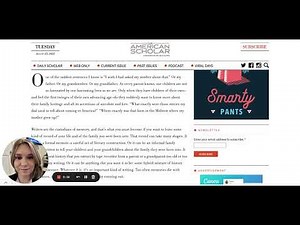 How to Write a Memoir by William Zinsser Paragraphs 1-2 Read Aloud