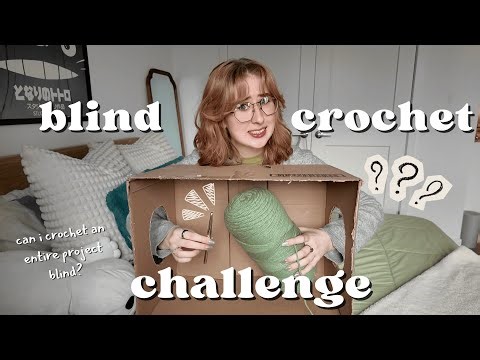 BLIND crochet challenge (why did i do this) ⁉️🫣🧵