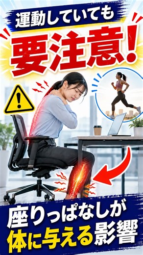 【座りっぱなし むくみ 血流 整体】長時間デスクワークの方必見★座り続けると身体に何が起こる？不調を予防する整体院 #shorts #整体 #デスクワーク