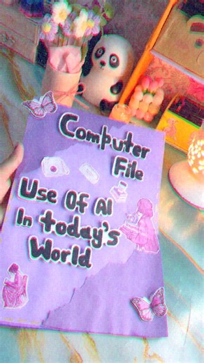 🎀✨computer project file on uses of Ai 🤖 in today’s world 🌍✨🎀