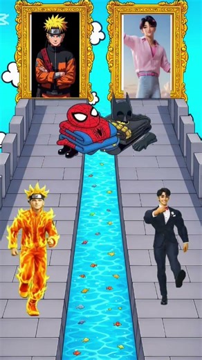 Naruto vs Spider-Man vs Batman – Ultimate Power Transformation Battle! 🔥 #shorts