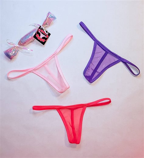 Sheer G-string Lingerie: Transparent Thongs for Women - Sexy See-through Underwear Birthday Gift - Etsy