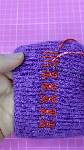 Decorative fabric motif sewing tutorial process #sewing #textiledesign #tailoring