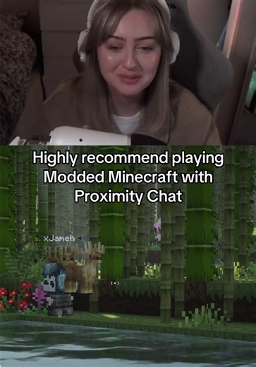 Minecraft with Proximity Chat 😭 #minecraft @xJameh