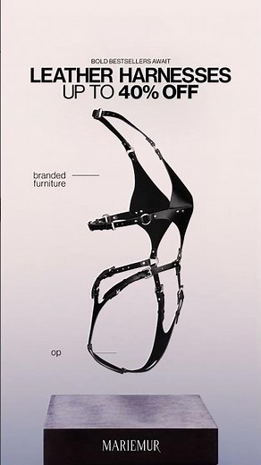 The Ultimate Power Statement: 40% OFF Luxury Leather Harnesses! #boldfashion #leatherharness #gift