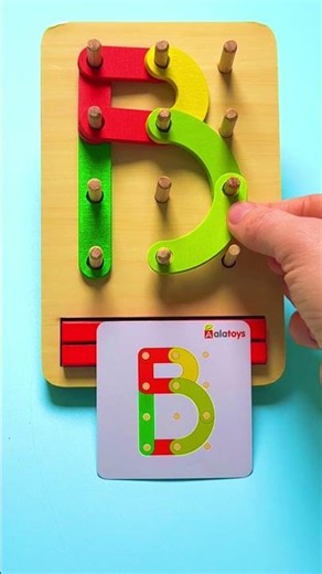 Can You Build ABC? 🔤 Pegboard Letter Game