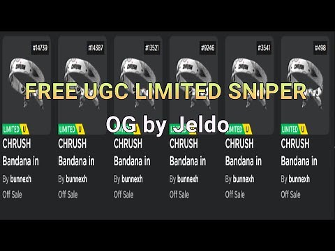 [ROBLOX] Free Limited UGC Sniper
