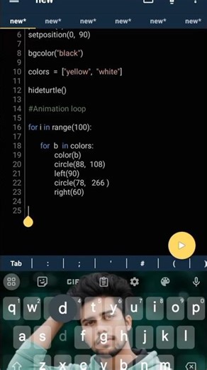Python Beautiful Turtle Video #viral #python #trending