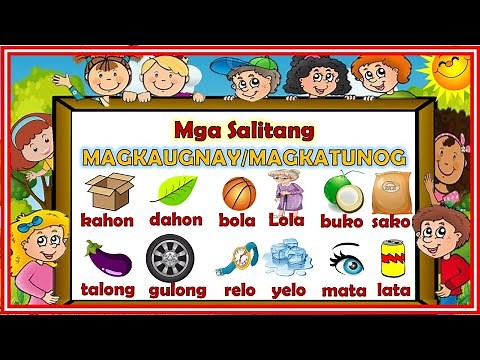 MGA SALITANG MAGKATUGMA o MAGKATUNOG